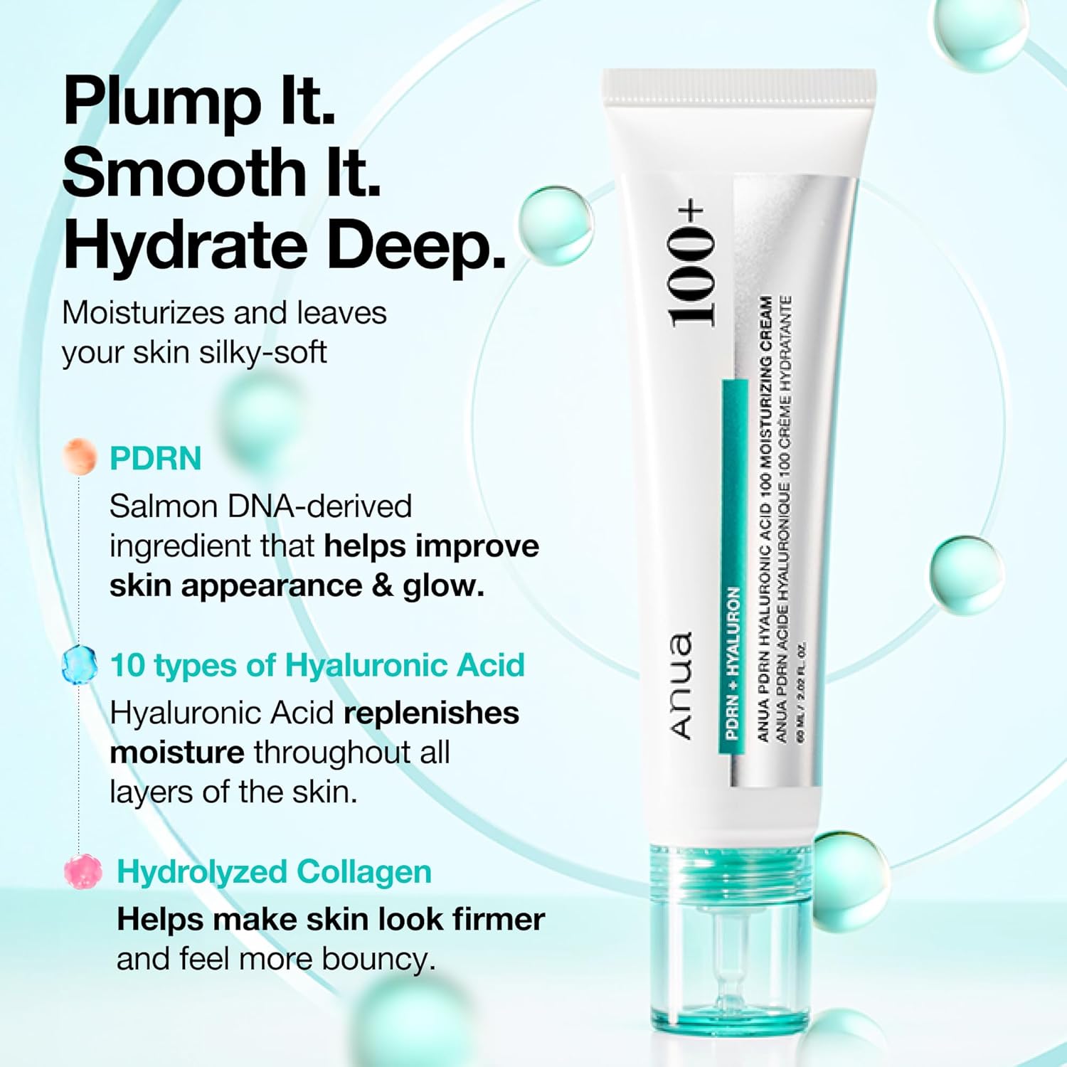 Korean PDRN Hyaluronic Acid  Moisturizing Cream