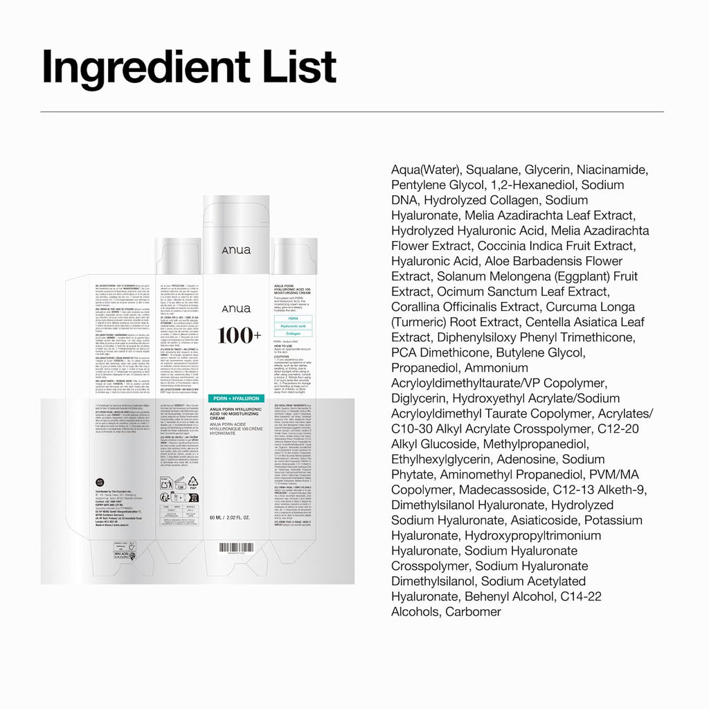 Korean PDRN Hyaluronic Acid  Moisturizing Cream