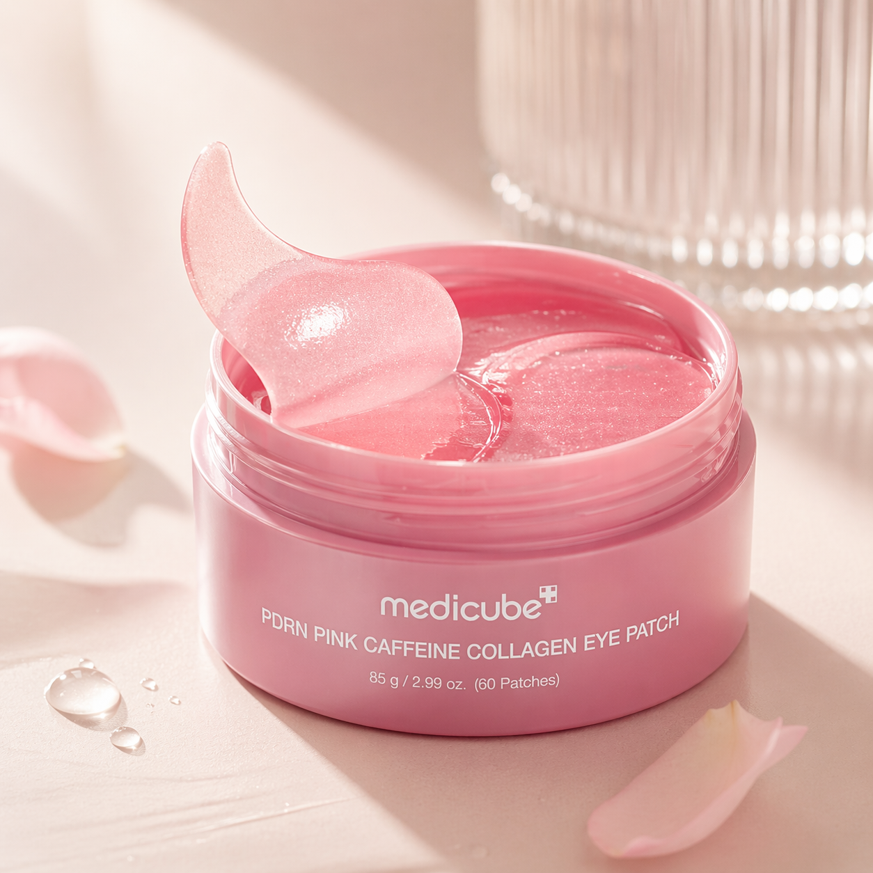 Korean PDRN Pink Caffeine Collagen Eye Patch